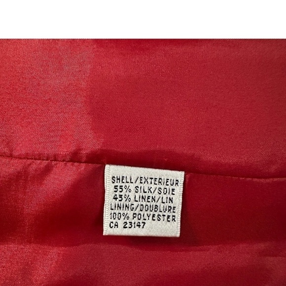 Talbots Silk and Linen Blend Blazer NWOT Sz 16 - Picture 6 of 6